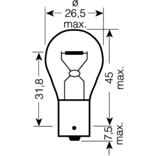 Lampe 12V21W BA15S 7506ULT02B
