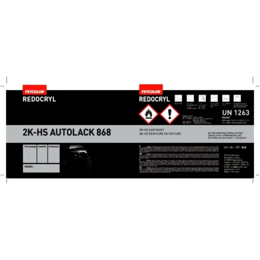 Etiketten 2K HS 2 Stück