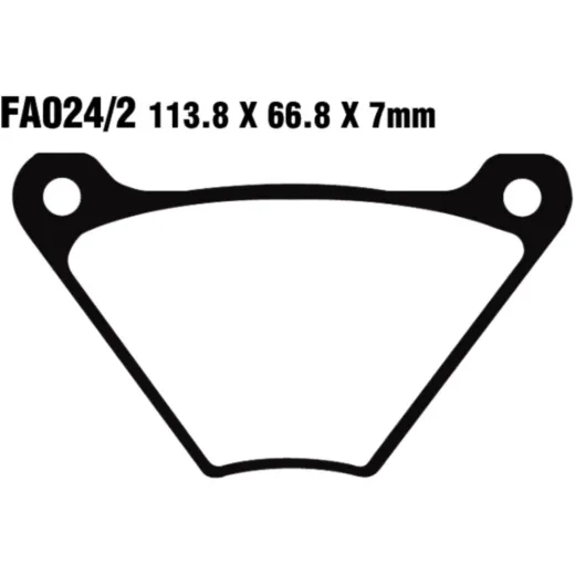 Brake pad semi-sinter v ebc FA0242V