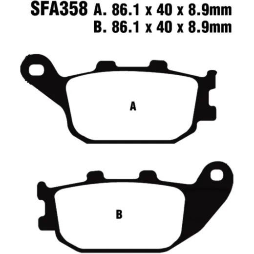Brake pad sinter hh scooter ebc