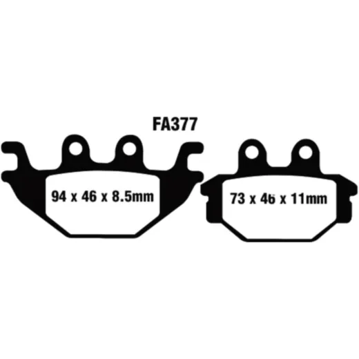Brake pads sint hh ebc FA377HH