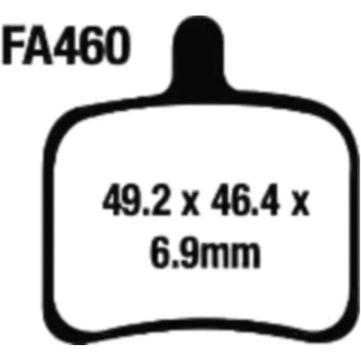 Brake pads sint hh ebc FA460HH