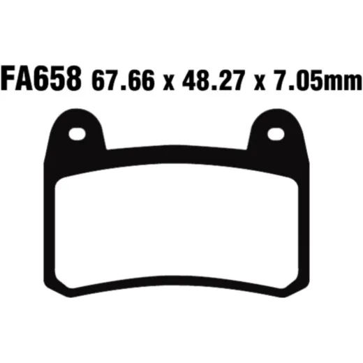 Brake pads sint hh ebc FA658HH