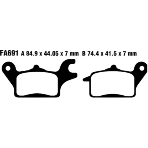 Brake pads sint hh ebc FA691HH