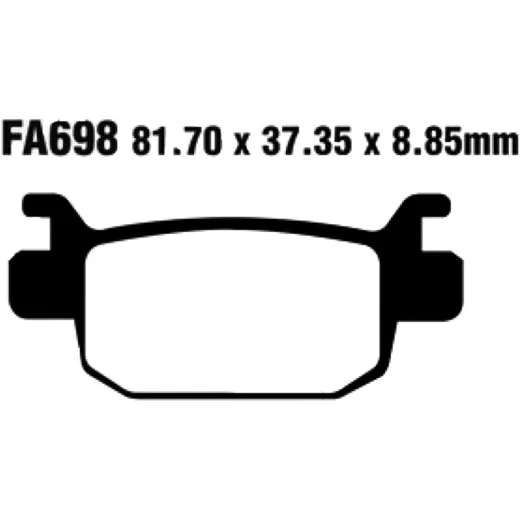 Brake pads standard ebc FA698