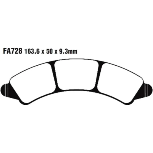 Brake pads sintered r ebc FA728R