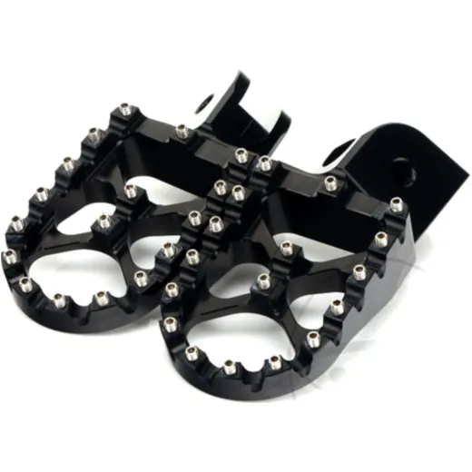 Foot rests / rear peg kit black Accossato FR798N