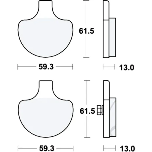 BRAKE PADS PC TRW