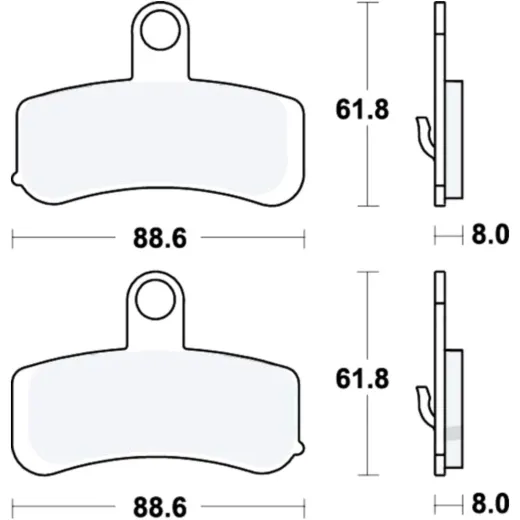 BRAKE PADS PC TRW
