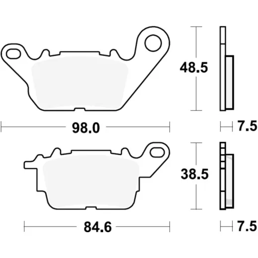 Brake pads standard trw MCB892