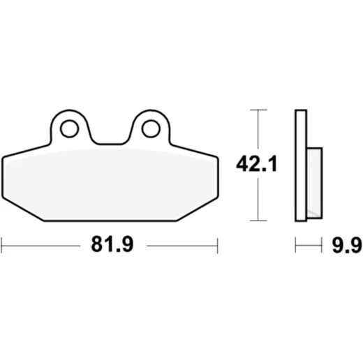 Brake pads sint rear trw