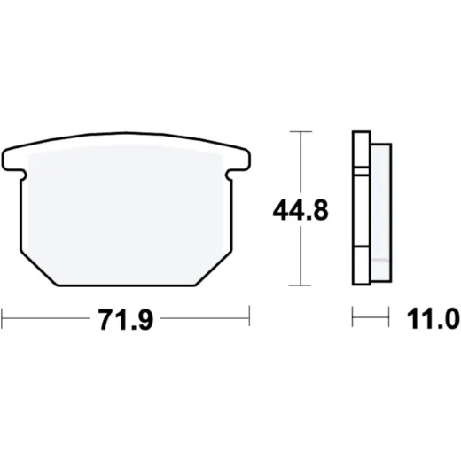 Bremsbeläge Bremsklotz Standard TRW MCB501