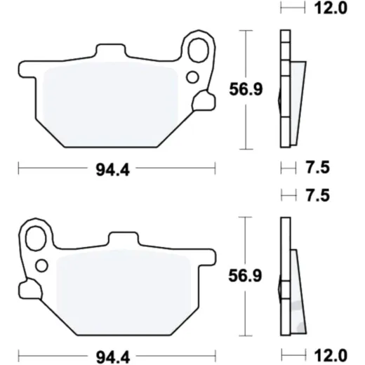 Brake pads std trw MCB503