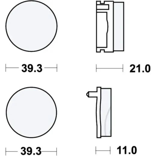 Bremsbeläge Bremsklotz Standard TRW MCB504