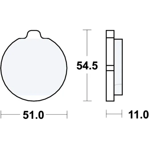 Bremsbeläge Bremsklotz Standard TRW MCB505