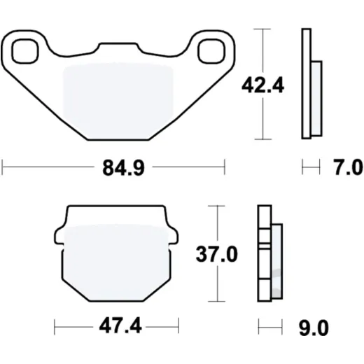 Brake pads std trw lucas MCB519