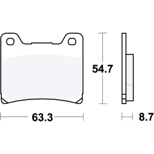 Brake pads rear sintered sh trw MCB530SH