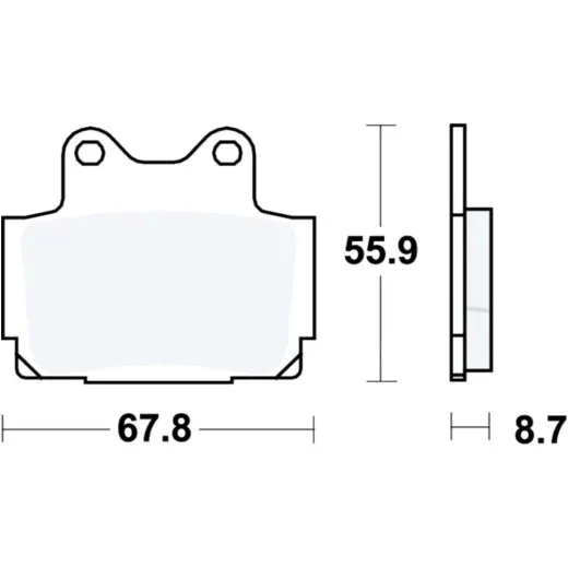 Brake pad sinter sh trw MCB541SH