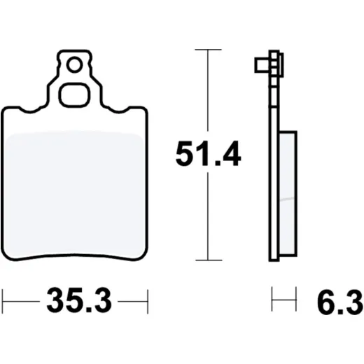 Bremsbeläge Bremsklotz Standard TRW MCB552