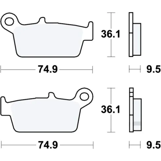 Brake pads offroad trw MCB575EC