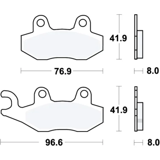 Brake pads std trw MCB582
