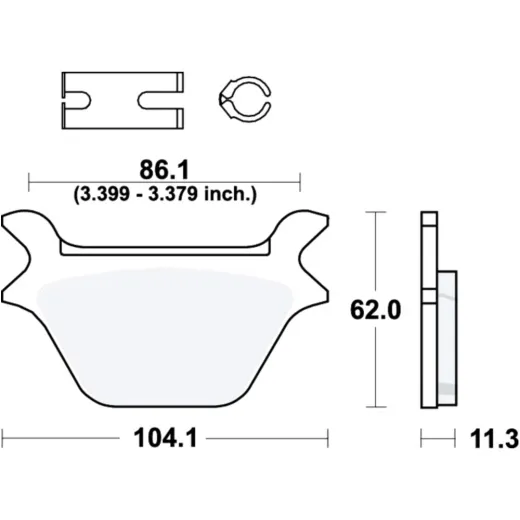 Bremsbeläge Bremsklotz Standard TRW MCB583