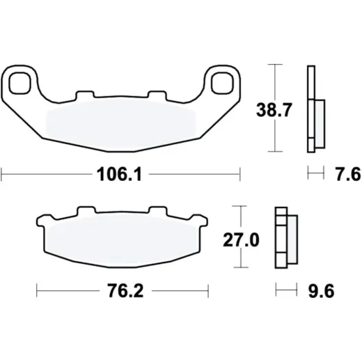 Bremsbeläge Bremsklotz Standard TRW MCB586