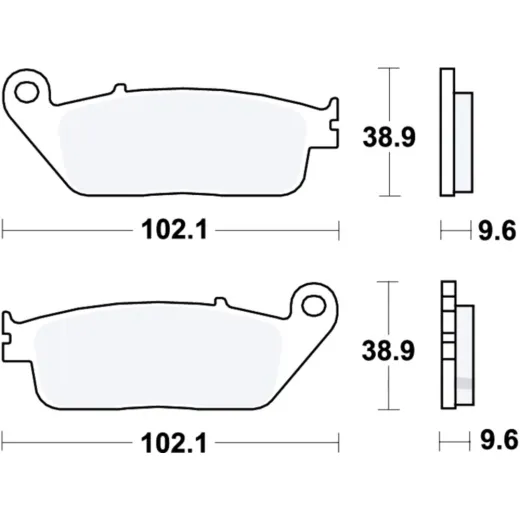 Brake pads rear sintered sh trw MCB599SH