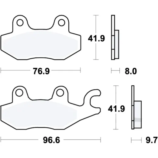 Bremsbeläge Bremsklotz Standard TRW MCB604