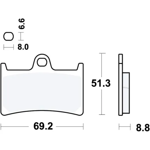 Brake pad sinter carbon scr trw MCB611SCR
