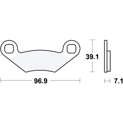 Bremsbeläge Bremsklotz Standard TRW MCB619