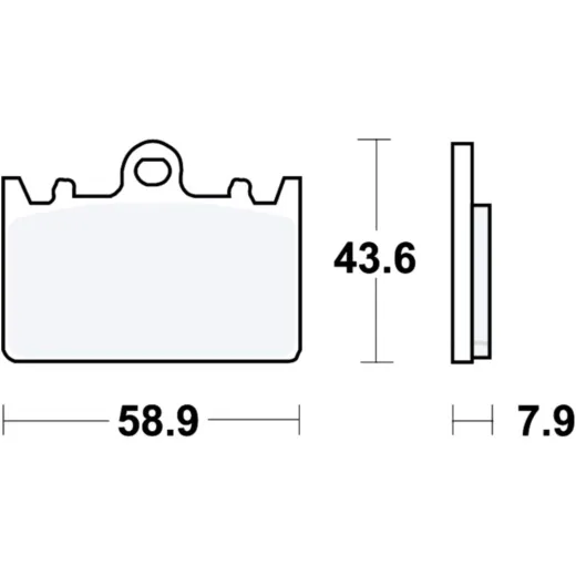 Bremsbeläge Bremsklotz Standard TRW MCB643