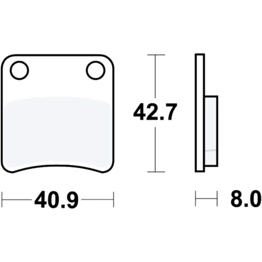 Brake pad standard trw MCB647