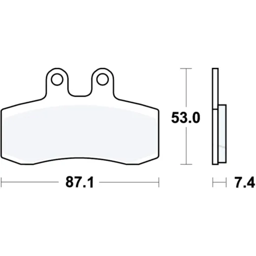 Bremsbeläge Bremsklotz Standard TRW MCB652