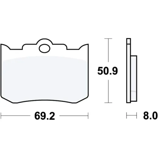 Brake pad rq trw