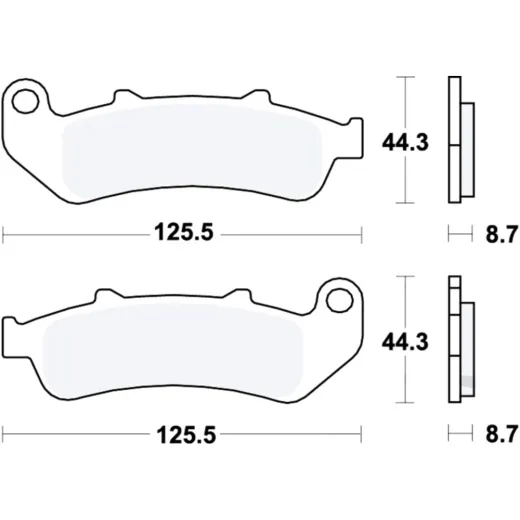 Bremsbeläge Bremsklotz Standard TRW MCB658