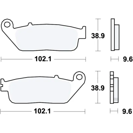 Bremsbeläge Bremsklotz Standard TRW MCB677