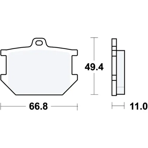 Bremsbeläge Bremsklotz Standard TRW MCB68