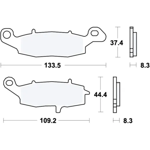 Brake pads sintered sv trw MCB682SV