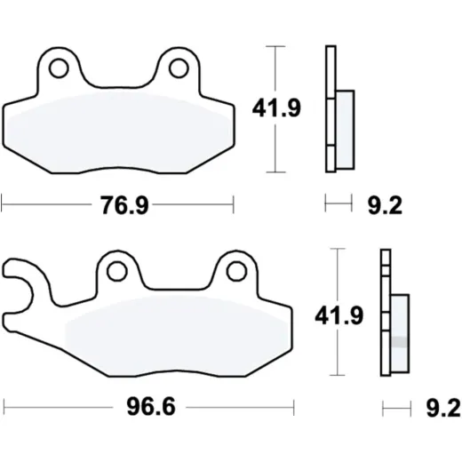 Brake pads lc trw MCB689LC