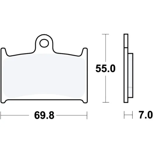 Brake pads sintered trw MCB690SV