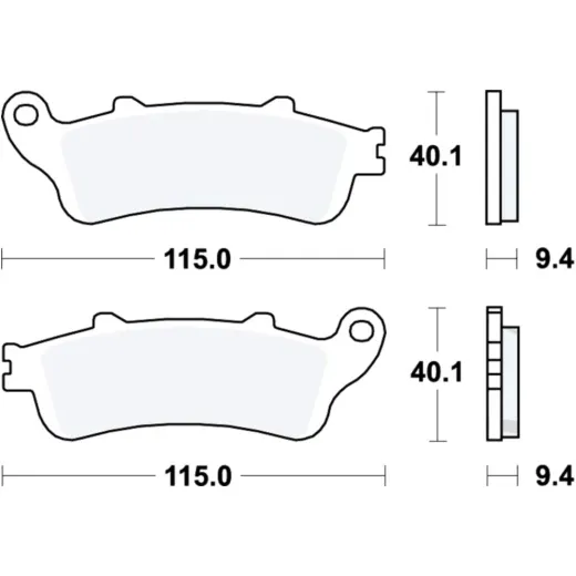 Brake pads scooter sintered srm trw MCB693SRM
