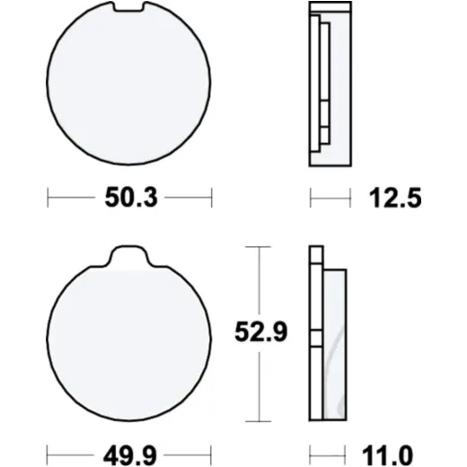 Bremsbeläge Bremsklotz Standard TRW MCB70