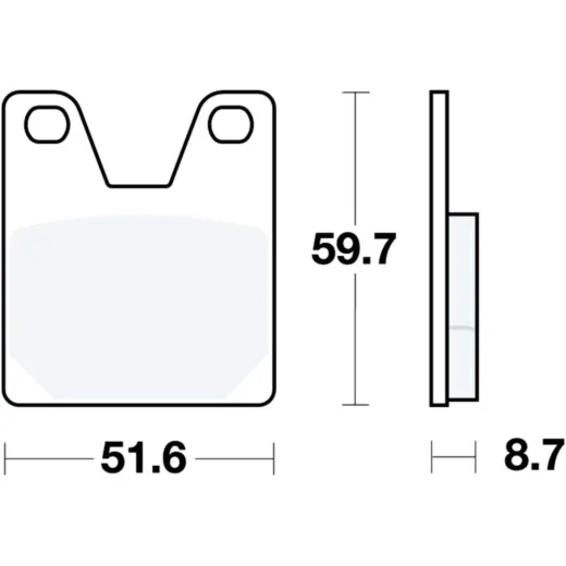 Bremsbeläge Bremsklotz Standard TRW MCB702