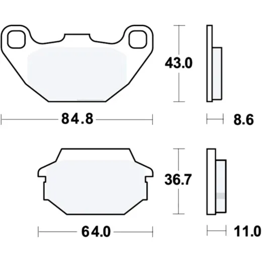 Brake pads lc trw MCB712LC