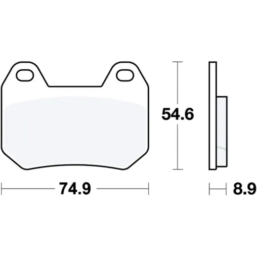 Bremsbeläge Bremsklotz Standard TRW MCB713