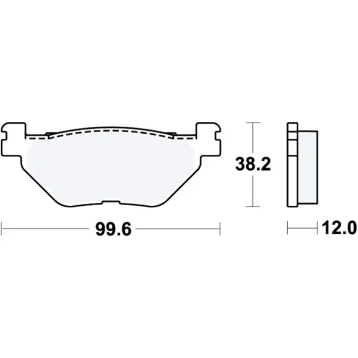 Brake pads scooter sintered trw MCB722SRM