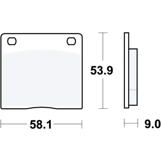 Bremsbeläge Bremsklotz Standard TRW MCB73