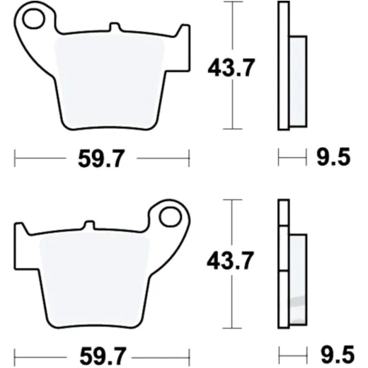 Brake pads offroad trw MCB730EC