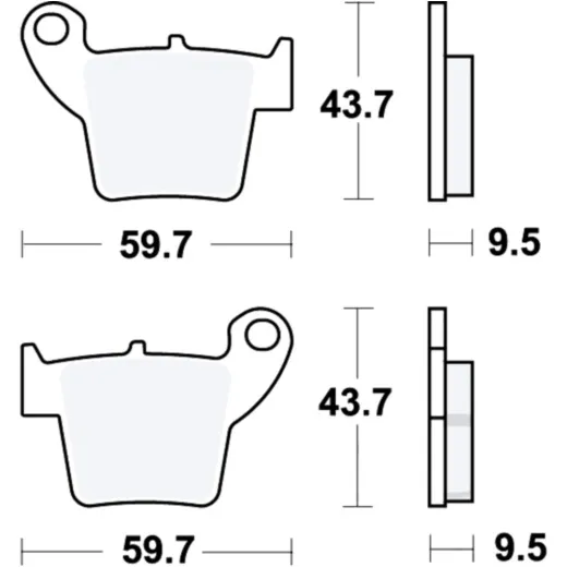 Brake pads sint rsi trw